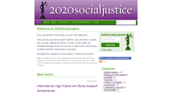 Desktop Screenshot of 2020socialjustice.com